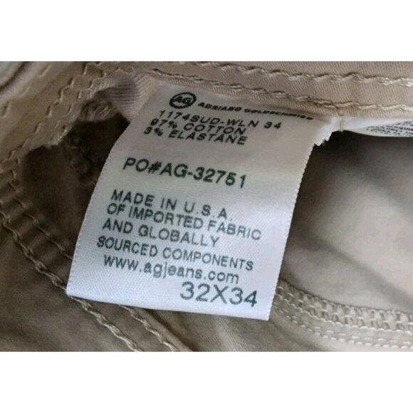 Adriano Goldschmied The Graduate Tailored Leg Sueded Stretch Pants Men 32 x 34 - Picture 4 of 11